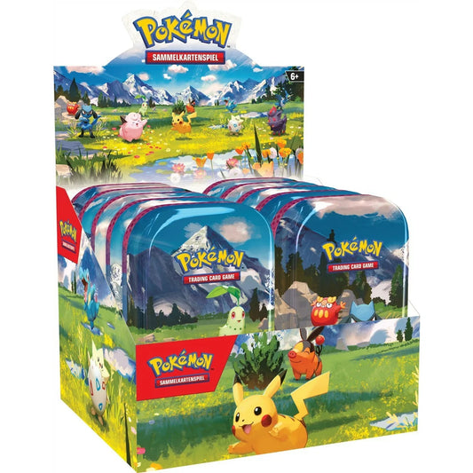 Pokémon Erhabene Helden (ME2.5) - Mini Tin Display (10 x Mini Tins - DE)