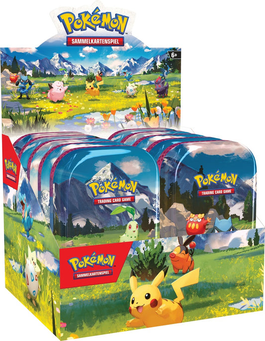 Pokémon Erhabene Helden (ME2.5) - Mini Tin Display (10 x Mini Tins - DE)