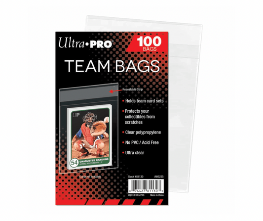 Ultra Pro Team Bags – Resealable Sleeves (100Stk.)