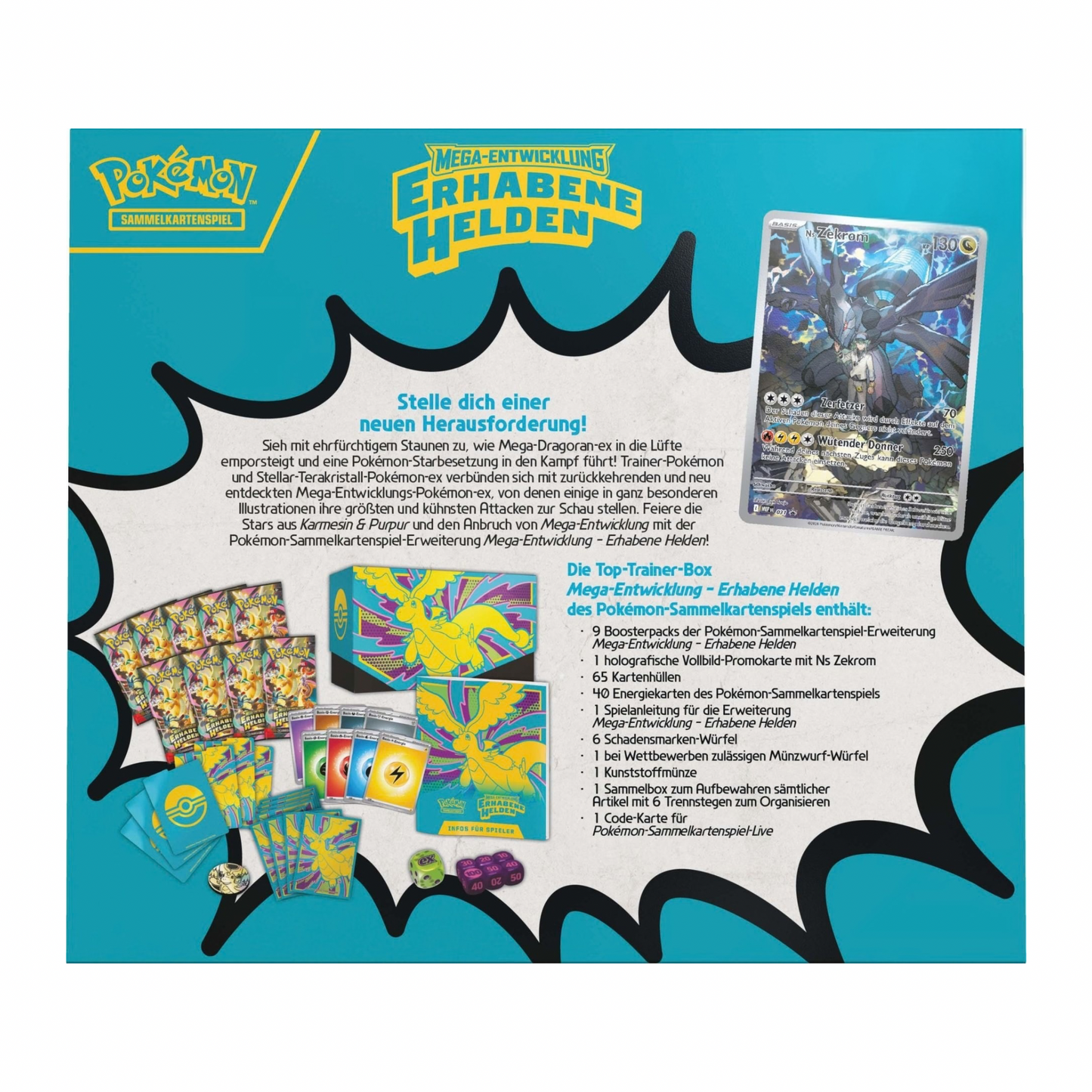 Pokémon Erhabene Helden (ME2.5) - Top Trainer Box (DE)